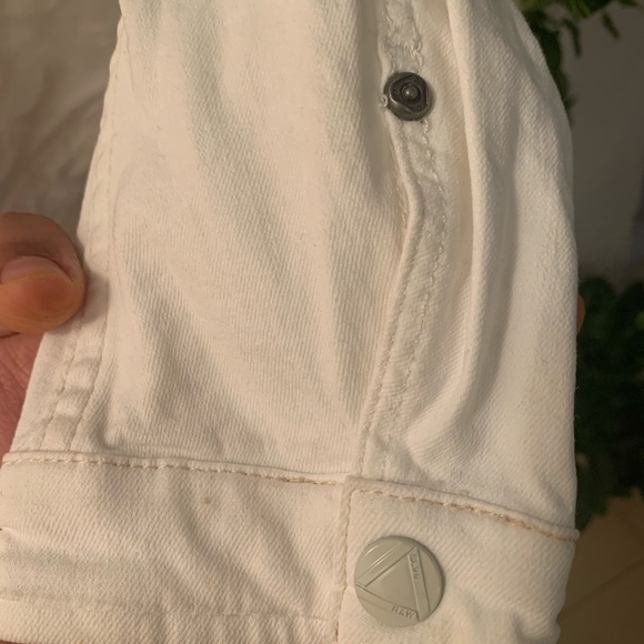 G Star White Denim Jacket - Picture 8 of 15